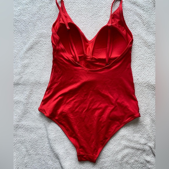 H&M Bright Red One-Piece Swimsuit | SIZE: US 6 - Picture 2 of 6
